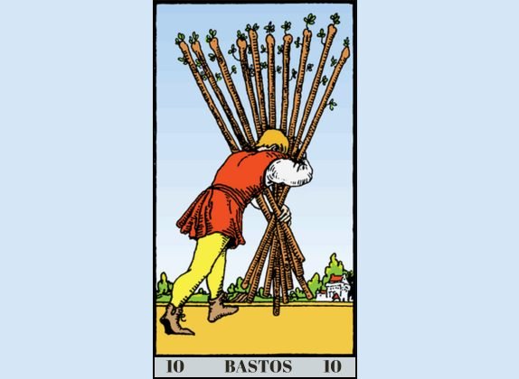 10 de bastos tarot