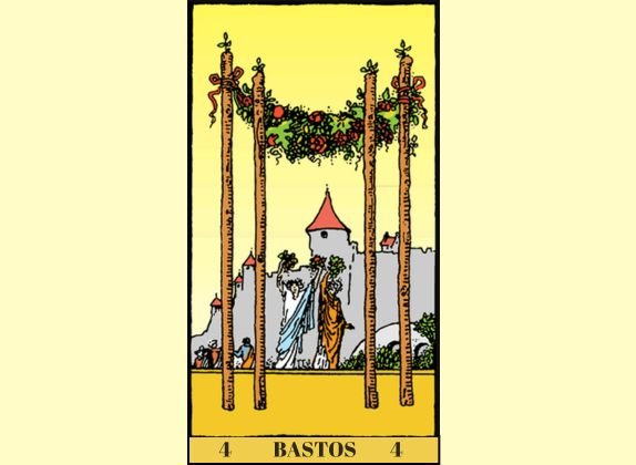 4 de bastos tarot
