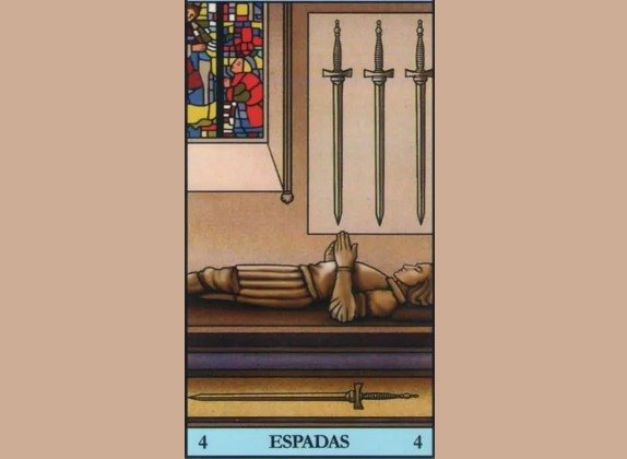4 de espadas en tarot