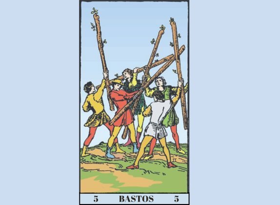 5 de bastos tarot