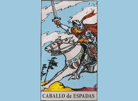 caballo de espadas tarot