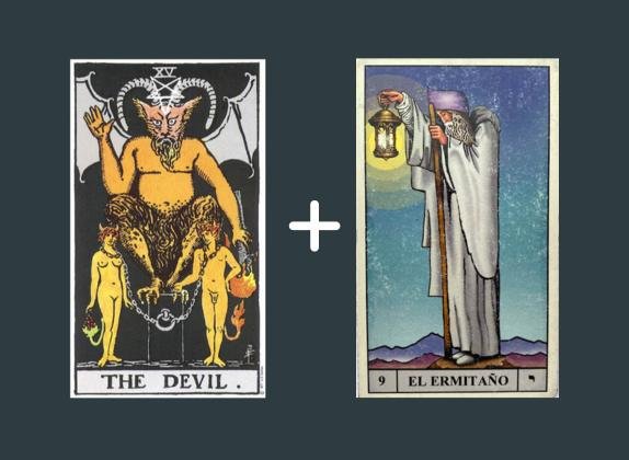 diablo ermitaño tarot