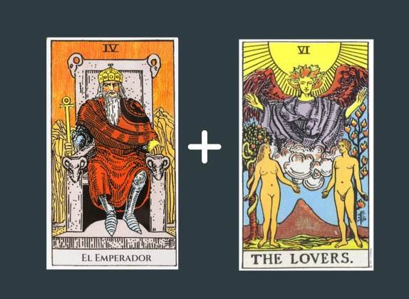 emperador enamorados tarot